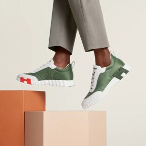 Alternative view of Hermes Bouncing Sneakers Matcha/ White For Men H251831ZH6J410