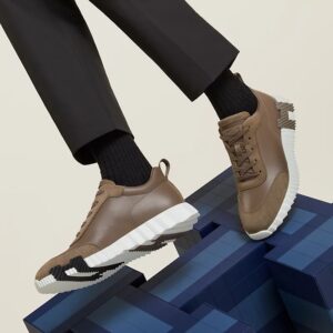 Alternative view of Hermes Bouncing Sneakers Etoupe For Men H221898ZHX3410