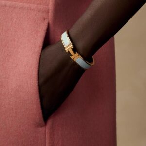 Alternative view of Hermes Clic H Bracelet Bleu Polaire H700001F 8XPM
