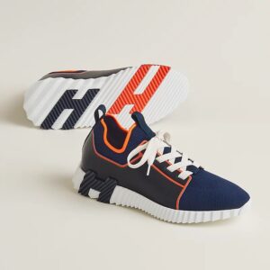 Alternative view of Hermes Depart Slip-On Sneakers Navy Blue/ Noir For Men H231917ZH27390