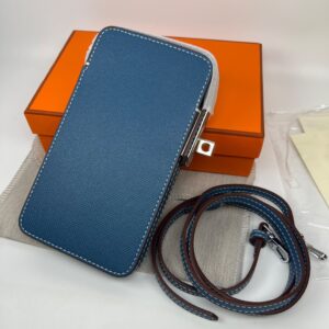 Alternative view of Hermes Hac A Box Phone Case Blue For Women 6.9in/17.5cm