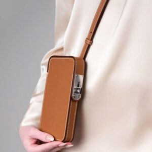 Alternative view of Hermes Hac A Box Phone Case Toffee Silver Hardware For Women 6.9in/17.5cm H084162CK1H