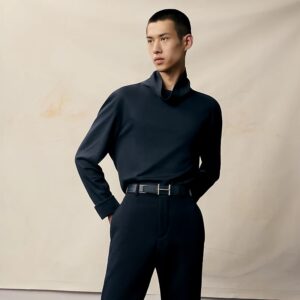 Alternative view of Hermes Hisseo Belt Buckle And Reversible Leather Strap 32 mm Noir/Brown H073967CAAA075