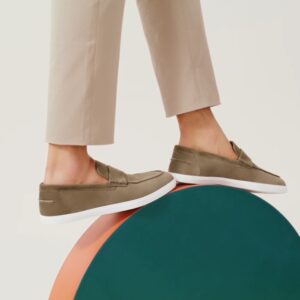 Alternative view of Hermes Job Loafers Etoupe For Men H242935ZAX3415