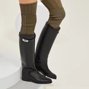 Alternative view of Hermes Jumping Boots Black For Women H042138Z 01400