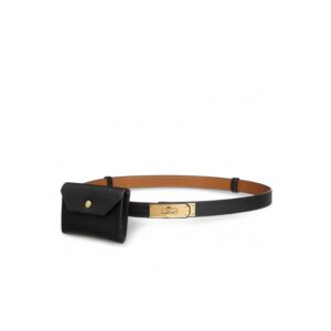 Hermes Kelly Pocket 18 Belt Noir For Women H081120CC89
