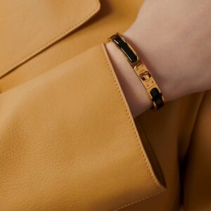 Alternative view of Hermes Mini Clic Kelly Bracelet Noir H200004F 01PM