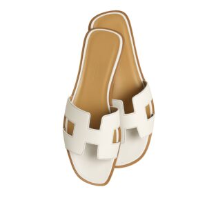Alternative view of Hermes Oran Sandal Ivory For Women, Women's Shoes H021056Z