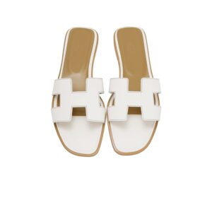Hermes Oran Sandal Ivory For Women, Women's Shoes H021056Z