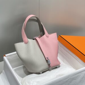 Alternative view of Hermes Picotin Lock 18 Bag Grey/Pink For Women 7.1in/18cm