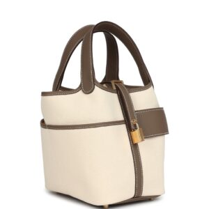 Alternative view of Hermes Picotin Lock 18 Pocket Top Handle Bag 7.1in/ 18cm Etoupe Gold Hardware For Women H083189CCAX
