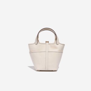 Alternative view of Hermes Picotin Lock 18 Pocket Top Handle Bag 7.1in/ 18cm White Silver Hardware For Women