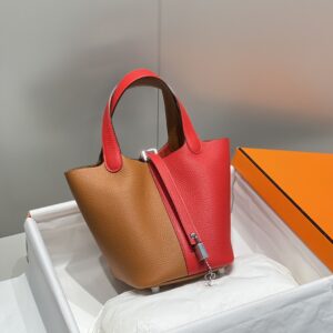 Alternative view of Hermes Picotin Lock 18 Bag Brown/Red For Women 7.1in/18cm