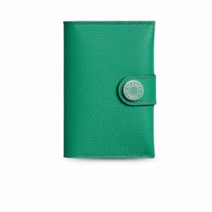 Hermes R.M.S Card Holder Rose Green For Women 4.1in/10.5cm H084335CKAM