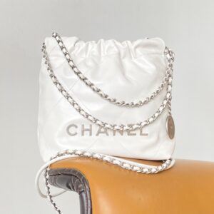 Alternative view of Chanel 22 Mini Shoulder Bag 7.1in/ 18cm White Silver Hardware For Women