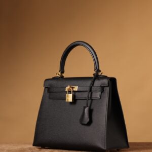 Alternative view of Hermes Kelly Epsom Gold Tone Lock Bag Black For Women 9,8in/25cm