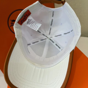 Alternative view of Hermes Horse Cap White Hermes Cap