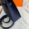 Hermes Kelly 19 Blue France Epsom Bag For Women, Women's Handbags, Shoulder Bags 7.5in/19cm - Image 5
