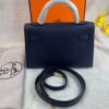 Hermes Kelly 19 Blue France Epsom Bag For Women, Women's Handbags, Shoulder Bags 7.5in/19cm - Image 4