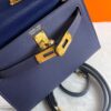 Hermes Kelly 19 Blue France Epsom Bag For Women, Women's Handbags, Shoulder Bags 7.5in/19cm - Image 3