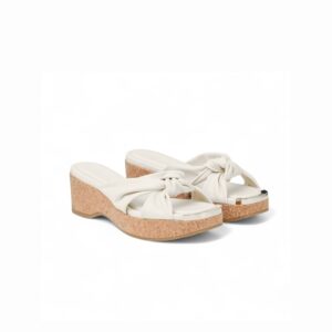 Jimmy Choo Avenue Wedge 50 Latte For Women AVENUEWEDGE50NAP