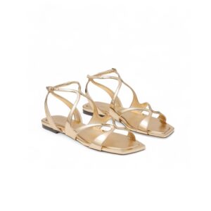 Jimmy Choo Ayla Flats Gold For Women AYLAFLATQUI