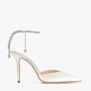 Alternative view of Jimmy Choo Saeda 100 Pumps Ivory For Women SAEDA100BBD