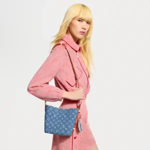 Alternative view of Louis Vuitton All In BB Bucket Bag 7.1in/ 18cm Blue Denim Gold Hardware For Women M28107