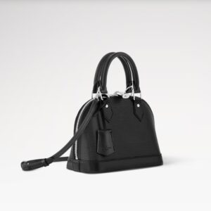 Alternative view of Louis Vuitton Alma BB Top Handle Bag 9.4in/ 24cm Black Silver Hardware For Women M24645
