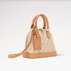 Alternative view of Louis Vuitton Alma BB Top Handle Bag 9.4in/ 24cm Monogram Origine Lin Gold Hardware For Women M27525