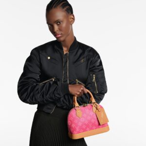 Alternative view of Louis Vuitton Alma BB Top Handle Bag 9.4in/ 24cm Monogram Origine Rose Ruban Gold Hardware For Women M28272