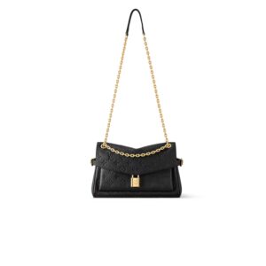 Louis Vuitton Anytime Flap Bag Black For Women 11.6in/29.5cm M14604