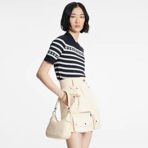 Alternative view of Louis Vuitton Bagatelle Monogram Empreinte Creme Beige For Women, Women's Handbags, Shoulder And Crossbody Bags 22cm/8.7in LV M46099