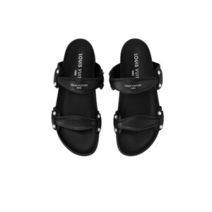 Louis Vuitton Bom Dia Comfort Mule Black For Women 1AHLOQ