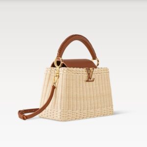Alternative view of Louis Vuitton Capucines BB Top Handle Bag 10.6in/ 27cm Tan Gold Hardware For Women M26025