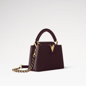 Alternative view of Louis Vuitton Capucines Mini Top Handle Bag Wine Red 8.3in/ 21cm Gold Hardware For Women M25893