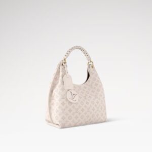 Alternative view of Louis Vuitton Carmel Mahina Top Handle Bag 13.8in/ 40cm Dream Cream Gold Hardware For Women M25894