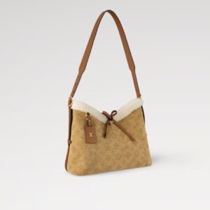 Alternative view of Louis Vuitton CarryAll PM Shoulder Bag 11.4in/ 29cm Beige Gold Hardware For Women M11843