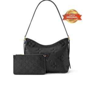 Alternative view of Louis Vuitton CarryAll PM Shoulder Bag 11.6in/ 29.5cm Black Gold Hardware For Women M46288