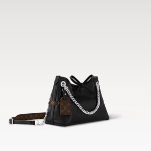 Alternative view of Louis Vuitton CarryAll Vibe BB Shoulder Bag 10.2in/ 26cm Black Silver Hardware For Women M12888