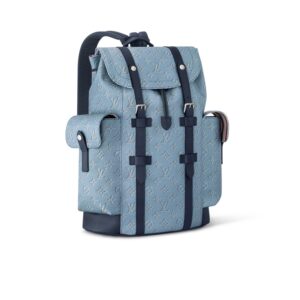 Alternative view of Louis Vuitton Christopher MM Bag Blue For Men 44cm/17in - M14676
