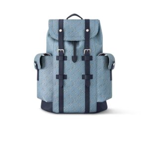 Louis Vuitton Christopher MM Bag Blue For Men 44cm/17in - M14676