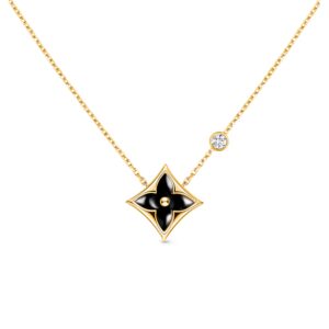 Louis Vuitton Color Blossom BB Star Pendant Necklace Gold-Toned For Women Q93699