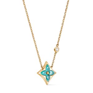 Alternative view of Louis Vuitton Color Blossom BB Star Pendant Necklace Gold-Toned For Women Q03276
