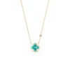 Louis Vuitton Color Blossom BB Sun Pendant Necklace Gold-Toned For Women Q03793