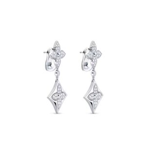 Alternative view of Louis Vuitton Color Blossom Long Earrings Silver-Toned For Women Q96501