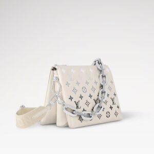 Alternative view of Louis Vuitton Coussin PM Shoulder Bag 10.2in/ 26cm Cream/Gray Silver Hardware For Women M11986