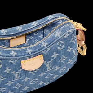 Alternative view of Louis Vuitton Croissant MM Blue Denim For Women M46856 - 9.8 Inches / 24.8 Cm