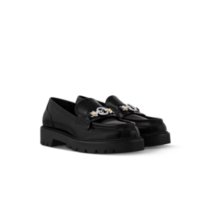 Louis Vuitton District Flat Loafer Black For Women 1AGXHZ