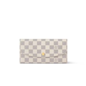 Louis Vuitton Emilie Wallet Damier Azur Canvas For Women 7.5in/19cm N41625